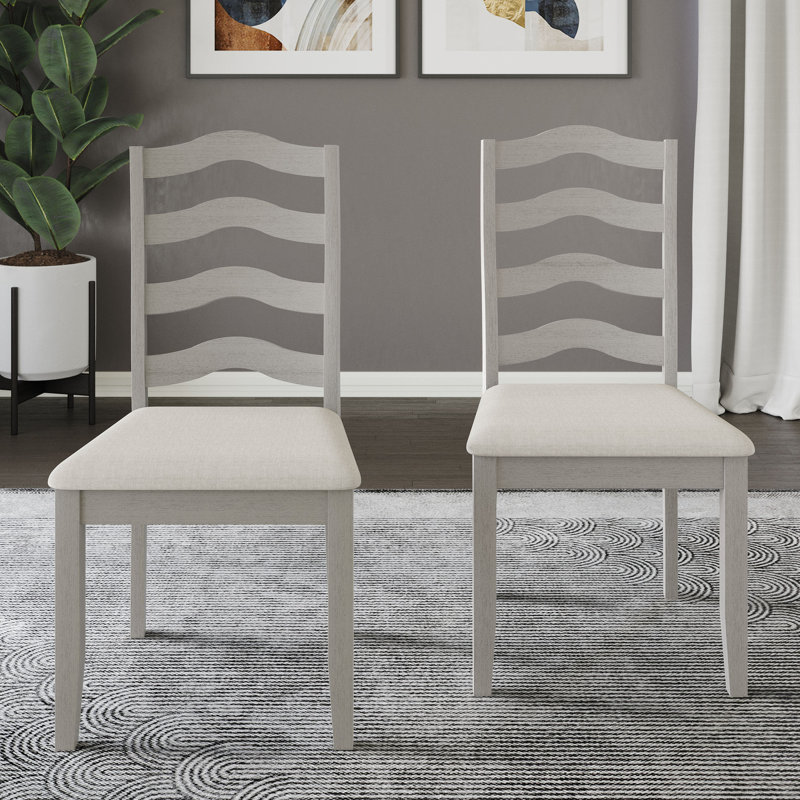 Ocossio Upholstered Parsons Chair, White