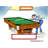 Personalized Billiards, Pool Player - Female Cartoon Caricature with a Mat, Ready to Frame-104372394