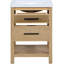 Meuble-lavabo en pierre naturelle et en bois massif 24 po Oakwell-798943802-798943807
