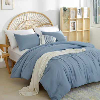 Lightweight & Cozy Boho Comforter Set, 3 Pieces All-Purpose Ultra Soft Microfiber Bedding Set for Home Bedroom Decor