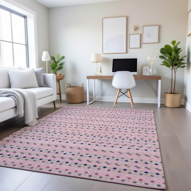 Tapis à rayures Sykora AMF1408 lavable à la machine de qualité supérieure, Rectangle 10 pi x 14 pi