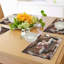 Ensemble de 4 napperons rustiques Ambesonne