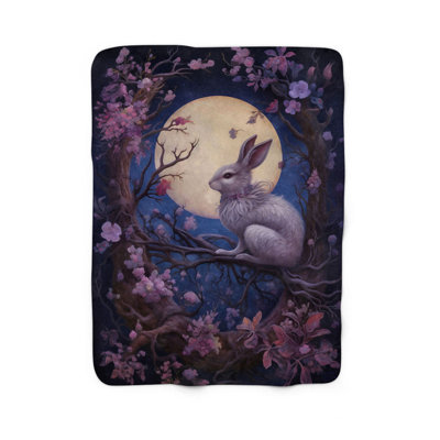 Lavande clair de lune Haven - 1 pièce Sherpa Premium
