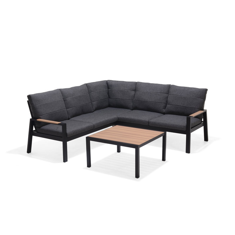 Ensemble de conversation modulaire 2 pièces avec coussins Panama