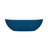 Barcelona 66.875" x 31.75" Freestanding Soaking Volcanic Limestone™ Bathtub