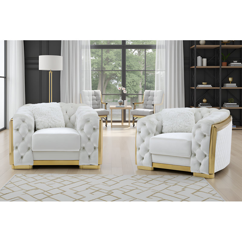 Chaise Milbry Ivory, 2