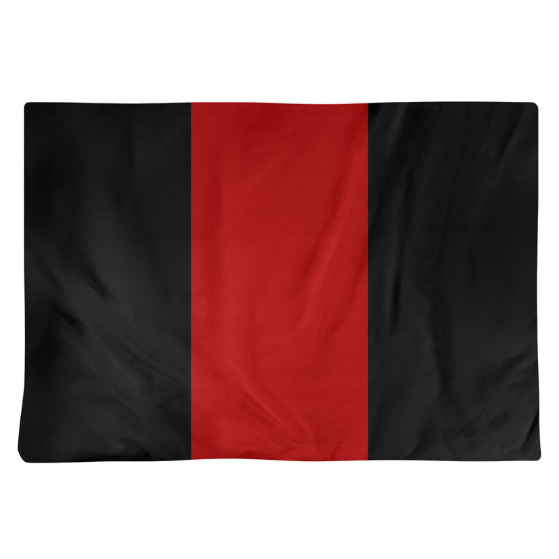 Récapitulatif de 18 po Ohio Football Nut, Noir / Écarlate moyen, Sergé de coton