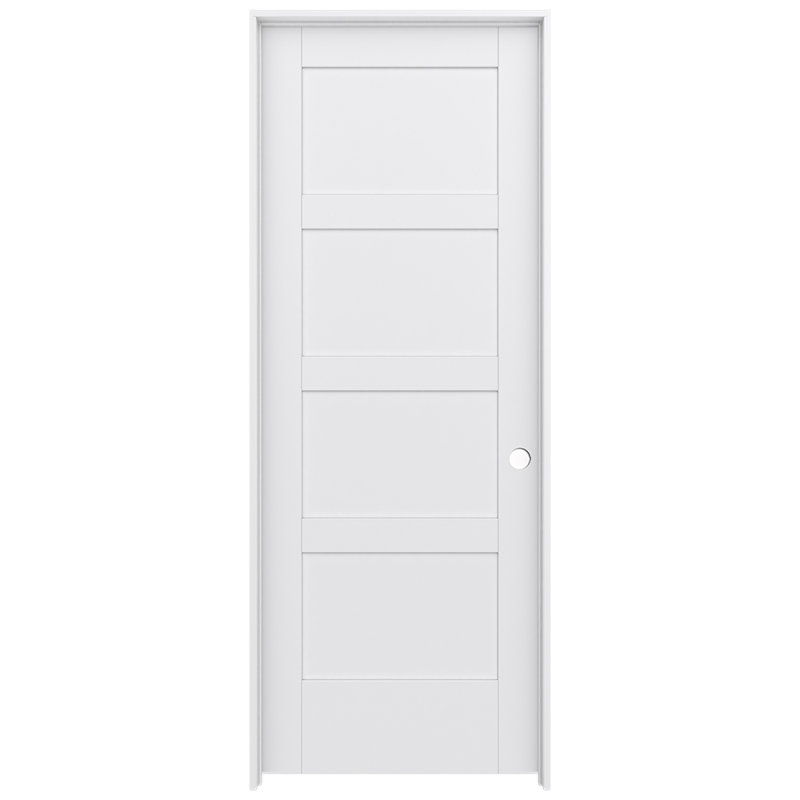 Porte intérieure pré-suspendue 4 panneaux MODA, 28 po x 80 po, À droite
