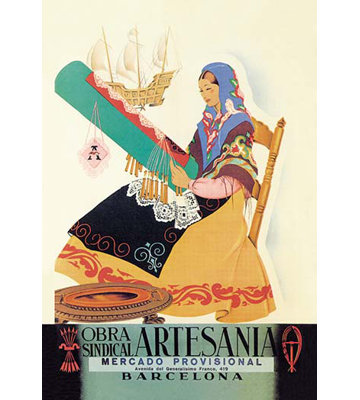 'Barcelona Obra Sindical Artesania' Vintage Advertisement