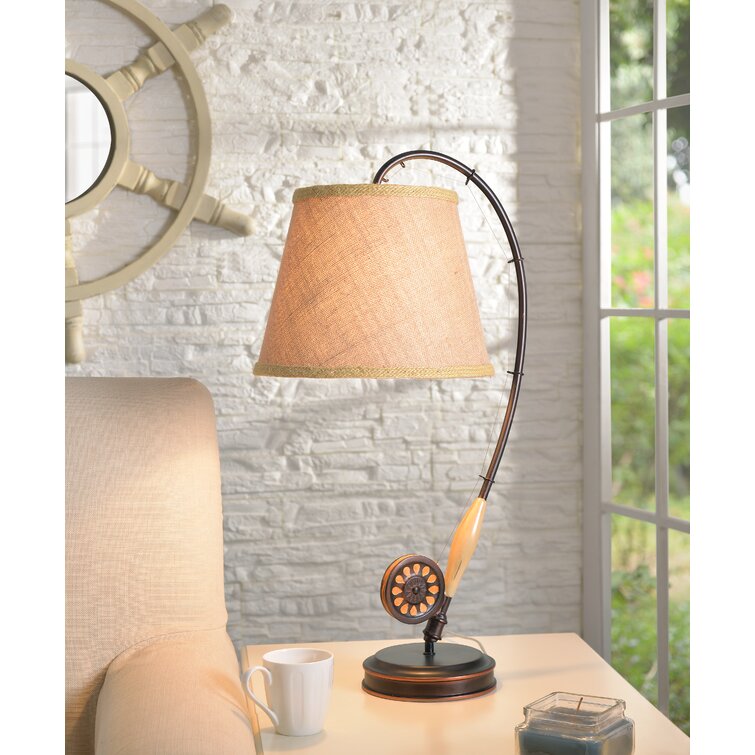 Black Forest Décor - Fishing Pole Floor Lamp for Cabin, Living