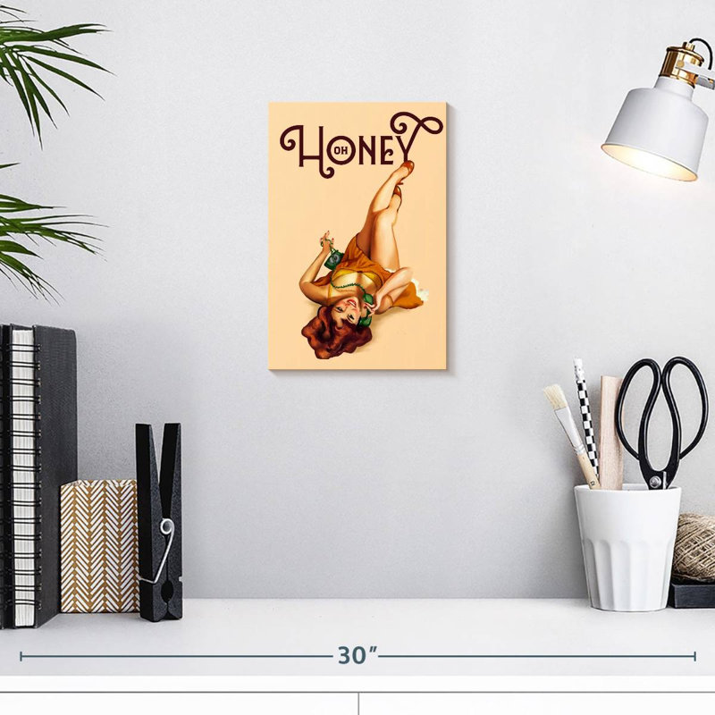Leisha Oh Honey téléphone gingembre, H 12 po x l 8 po