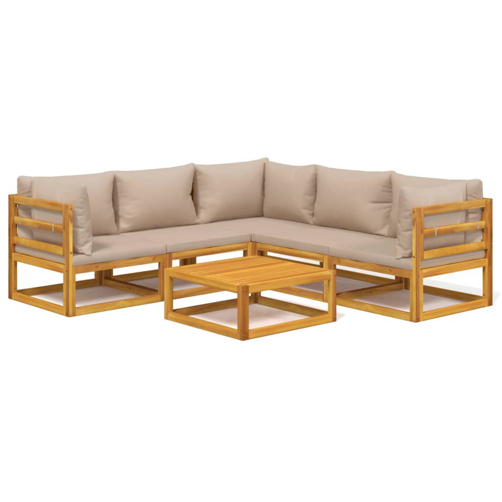 5-Sitzer Lounge-Set Swannanoa mit Polster