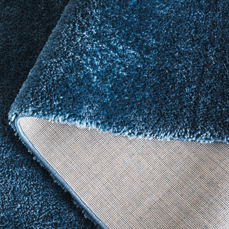 Faranaz Penelope Shag Performance Solid Color Rug, Rectangle 4' x 6'