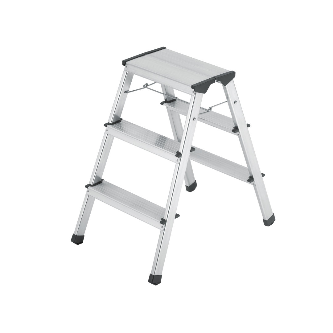 3 - Step Aluminum Lightweight Folding Step Stool Hailo USA Inc.