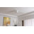 48 Inch 3 Carved Solid Wood Blades Flush Mount Ceiling Fan 6-Speed Noiseless Reversible DC Motor With Remote, Charcoal Grey-97125380-97125403