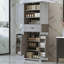 Armoire de rangement pour salle de bain en MDF de haute qualité avec tablettes réglables et amplement d'espace parfait pour la vie moderne et organisée-185368939