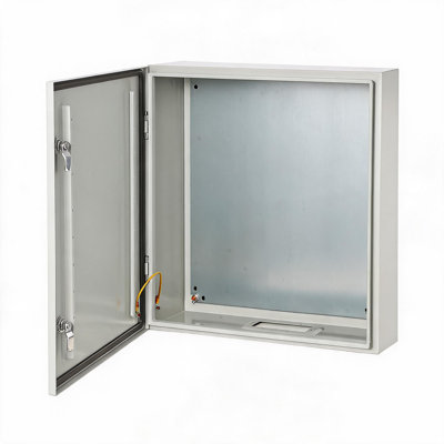 Boîtier électrique en acier Enjyam NEMA 4X – IP66 étanche à l'eau et à la poussière – Plaque de montage amovible – Double verrouillage – Homologué UL – Pour panneau de jonction intérieur/extérieur, épaisseur de paroi 1,5 mm, dimensions : 20 x 16 x 8