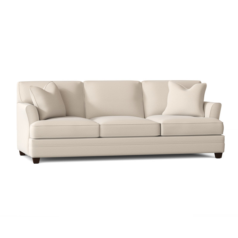 Harriss Upholstered 91'' Sofa, Bayou Natural Canvas