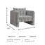 Fauteuil d'appoint Cerrisa