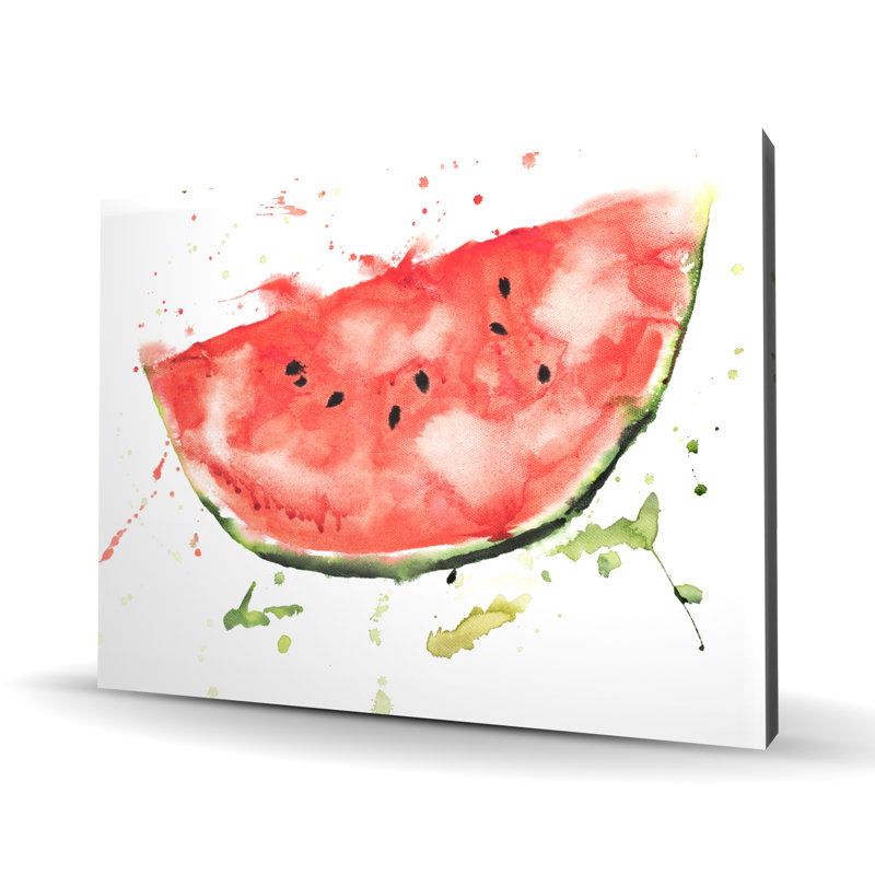 Watermelon Slice - Exotic Red Canvas for Home Decor