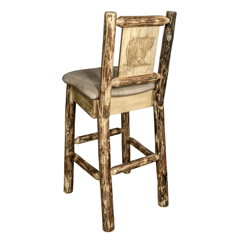 Tabouret de bar 30 po Tustin, Peau de daim