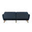Full / Double 210.8cm Velvet Futon Sofa-71882461