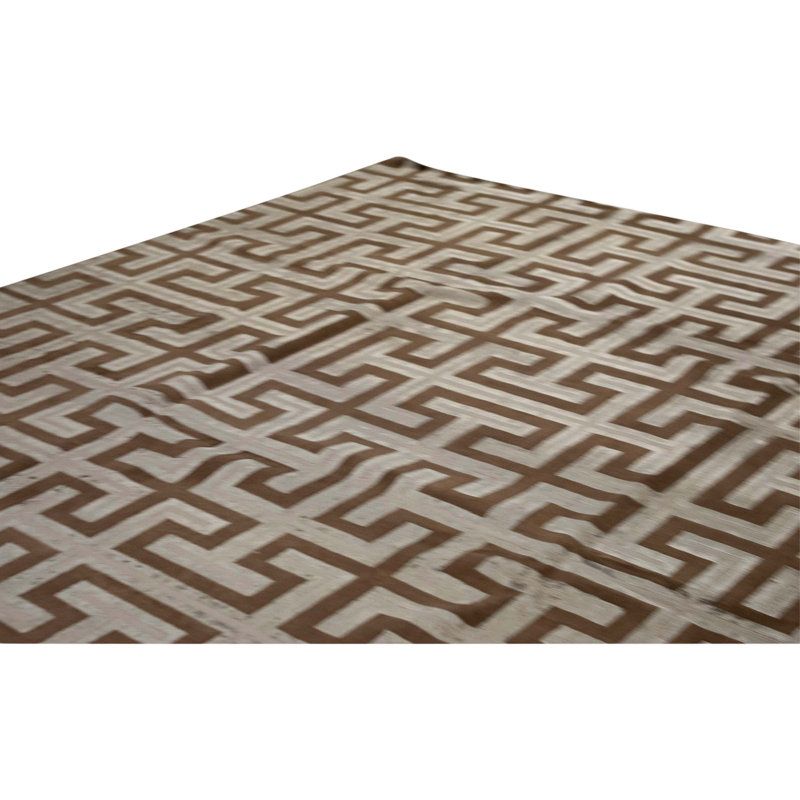 Hand Knotted Area Rug in Gold