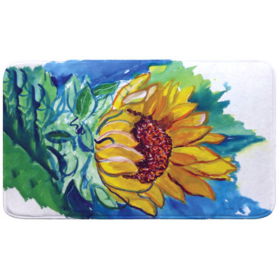 Windy SunFlower Bath Mat