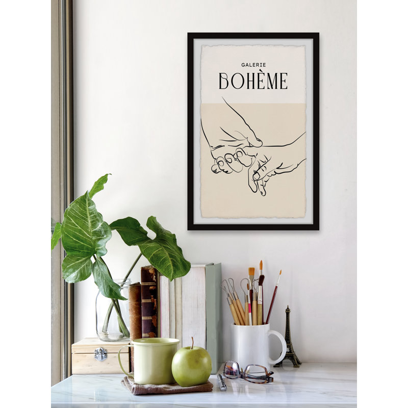 «Galerie Boheme», reproduction encadrée, H 18 po x l 12 po x P 1,5 po