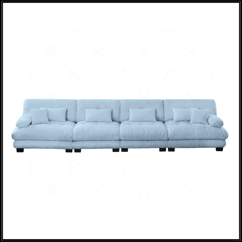 Canapé modulaire 4 places, Bleu