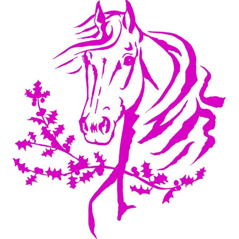 Décalcomanie murale tête de cheval