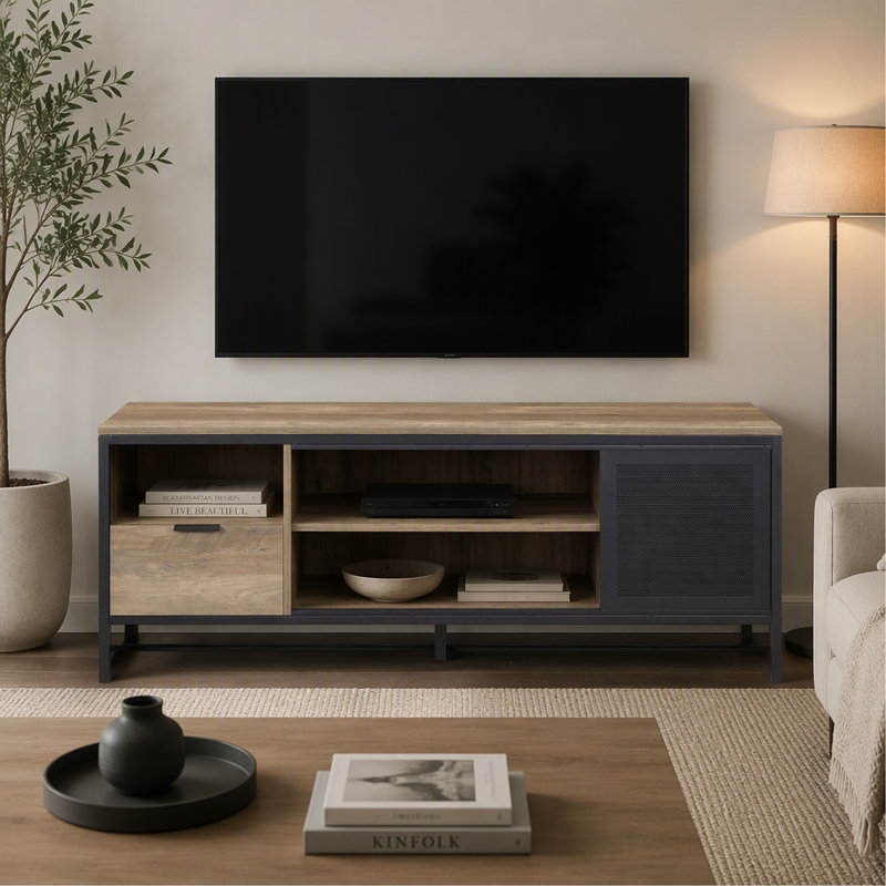 Meuble télé 1 tiroir Rustic Oak