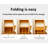 Multi Functional Bamboo Folding Table, Space Saving, Suitable For Office Use, Suitable For Indoor, Bedroom, Living Room, Study And Other Places, Easy To Open And Close Folding Design
