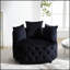 Furniture,Accent Chair / Classical Barrel Chair for living room / Modern Leisure Sofa Chair (Blue)-2100749139