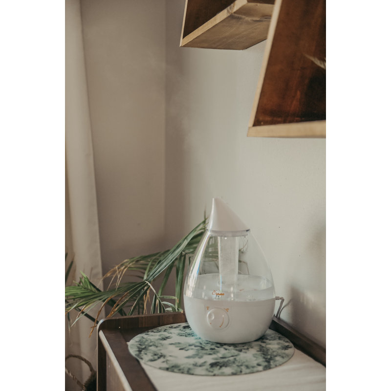 Clear White Ultrasonic Cool Mist Table-Top Humidifier, 1 Gallon