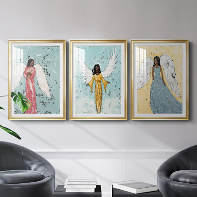 " Earthly Angel I Premium " 3 - Pieces Painting Print