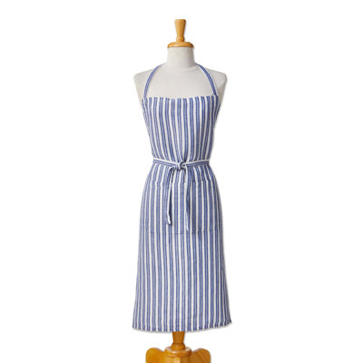 Blue Stripe Apron