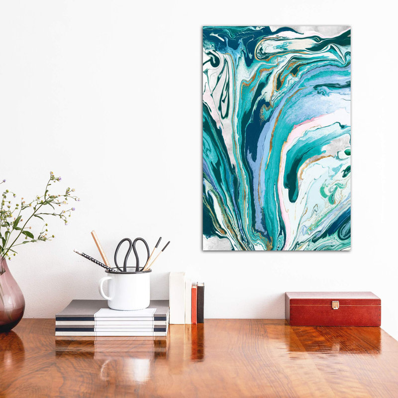 Marble Petroleum III by Eva Watts - Wrapped Canvas Print, 45.72cm H x 30.48cm W x 1.91cm D