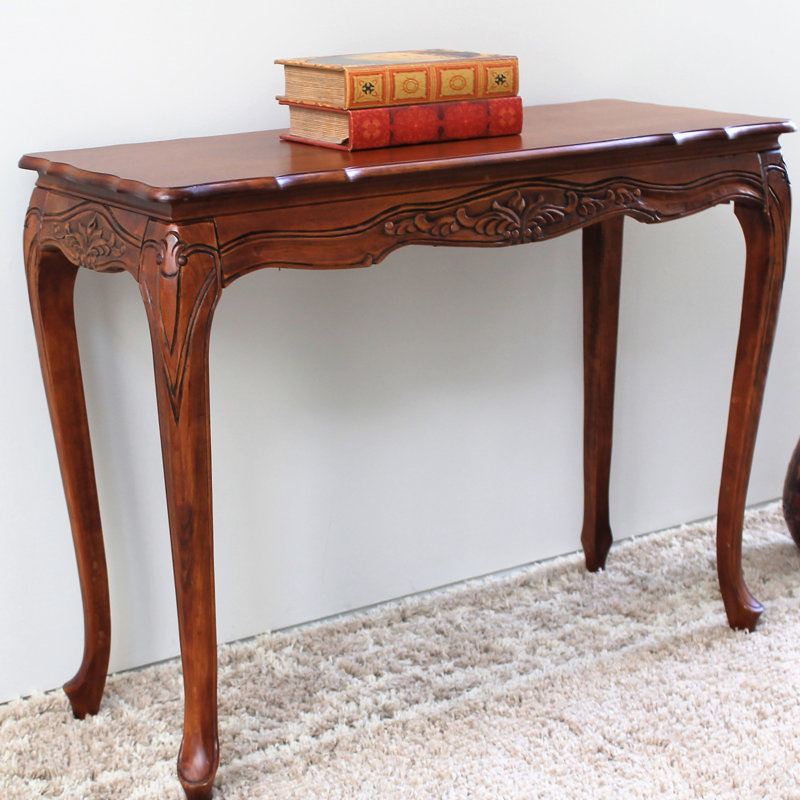Arvinjot 39'' Solid Wood Console Table