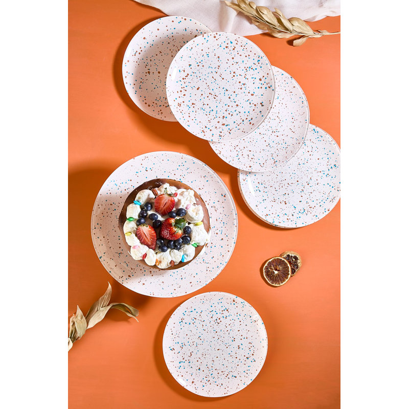 Ensemble d'assiettes à dessert (7 pièces)