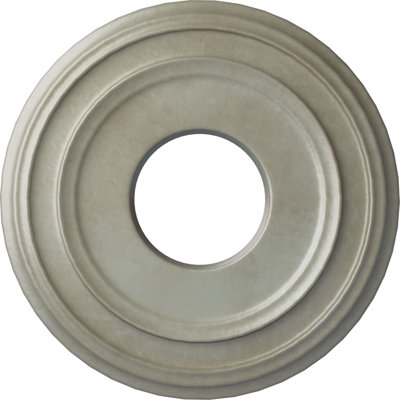 Médaillon de plafond H 12,375 po x l 12,375 po x P 1,125 po