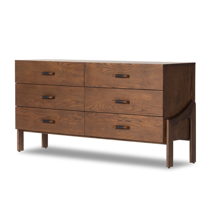 6 Drawer 65" W Double Dresser