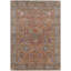 Tapis intérieur/extérieur lavable à motifs floraux orange et vert, 3 m x 4,2 m