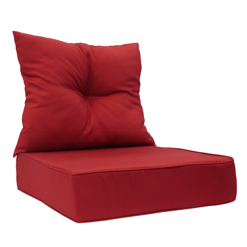 Coussin de dossier / siège d'extérieur, Rouge
