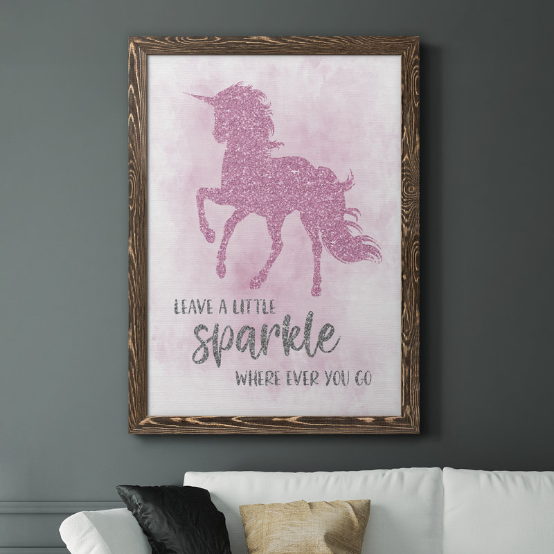 Sparkle - cadre photo, impression sur toile, H 31,5 po x l 23,5 po x P 1,5 po, Encadré de bois de noyer