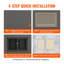 Niche de douche prête à poser 16 po x 24 po, organisateur à double tablette, niche carrée encastrée murale encastrée, niche de rangement scellée à savon moderne pour salle de bain, noire