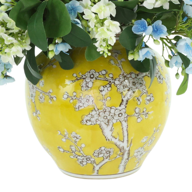 Mixed Budding Stems in Decorative Vase