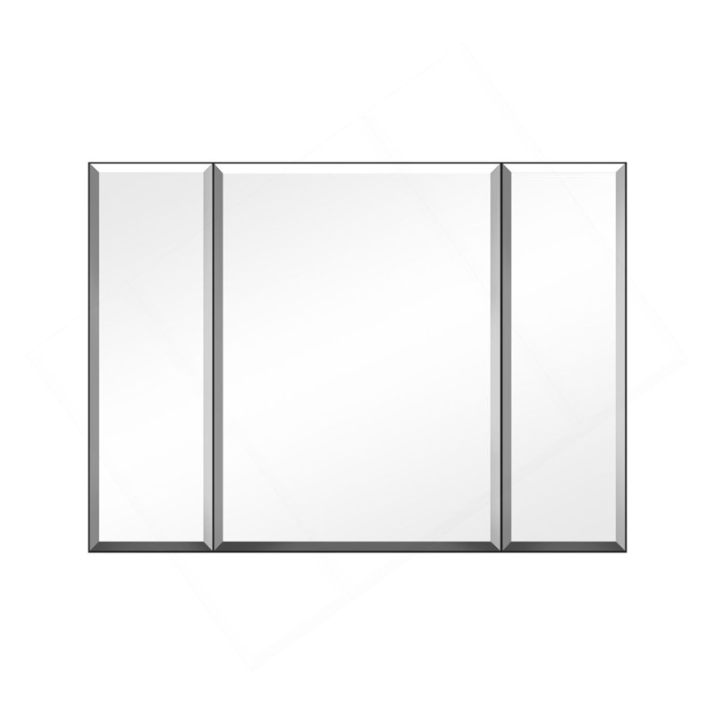 Armoire à pharmacie de 36 po x 26 po en aluminium avec tablettes réglables en verre imperméables et résistantes à la rouille
