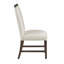 Table de salle à manger moderne à finition brune 5 pièces avec 4 chaises d'appoint beige-1152184243