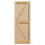 Westby Framed Ledged and Braced Unfinished External Door-48487694